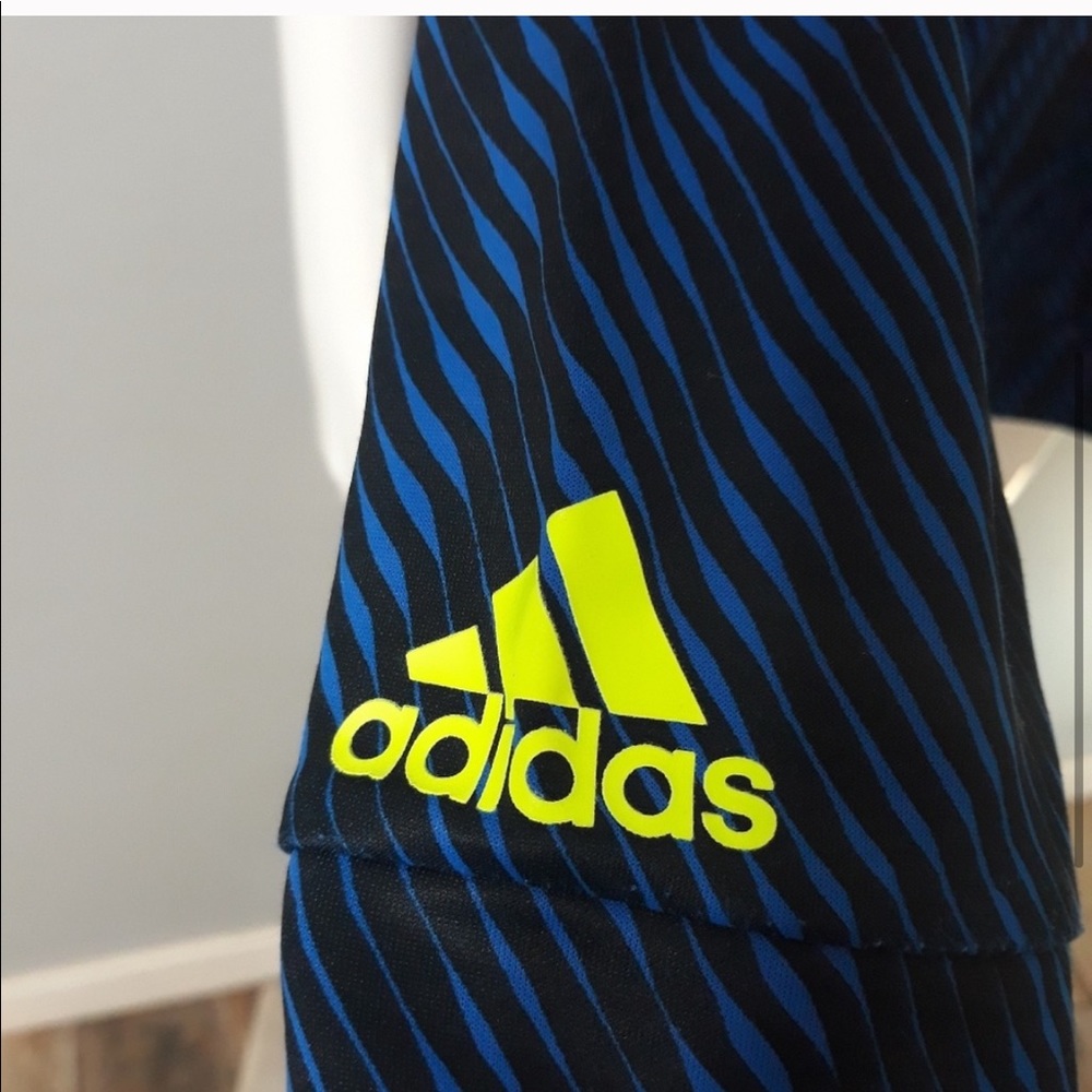 •UNIQUE BLUE ADIDAS DRI-FIT HOODIE S 8• LIKE NEW• - Picture 4 of 5